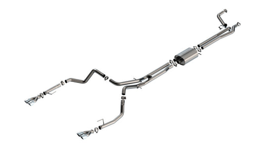 Borla 24-25 Chevy Silverado 1500 (6.2L V8) S-Type Cat Back - 3.5in Chrome Tips - Burkken Auto Parts