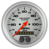 Autometer Marine Silver Ultra-Lite 3-3/8in 120MPH GPS Speedometer Gauge - Burkken Auto Parts