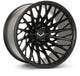 Vossen VFX-02T 22x10 - 8x180 - ET18 - Super Deep - 124.3 - Satin Black Wheel