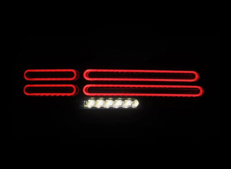 AlphaRex 23-25 Nissan Z Nova-Series Quad-Loop Style Prismatic LED Tail Lights - Alpha Black - Burkken Auto Parts