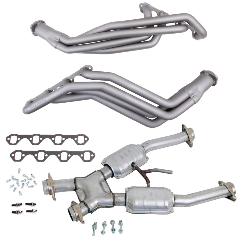 BBK 94-95 Ford Mustang 5.0L 1-5/8 Long Tube Headers w/High Flow Catted X-Pipe (Ti Ceramic) - Burkken Auto Parts