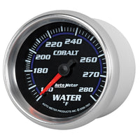 Autometer Cobalt 66.7mm 140-280 degree F. Water Temprature  Gauge - Burkken Auto Parts