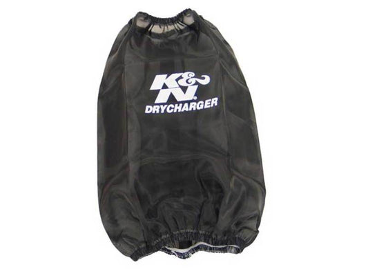 K&N Drycharger Round Tapered Air Filter Wrap 6.5in Base ID/4.5in Top ID/7in H - Black - Burkken Auto Parts