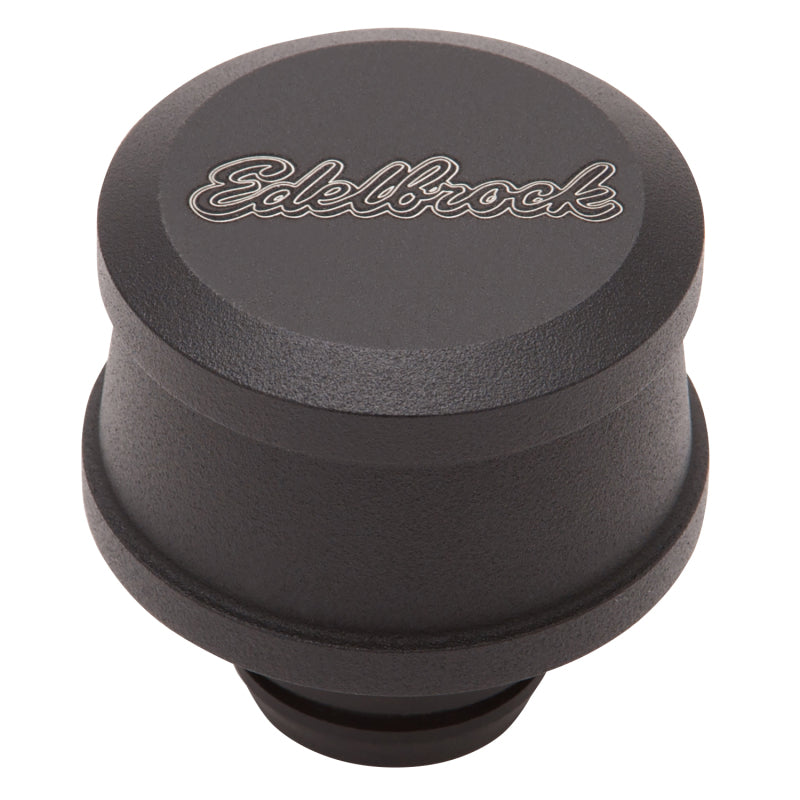 Edelbrock Billet Aluminum Breather w/ Black Powder Coat Finish - Burkken Auto Parts