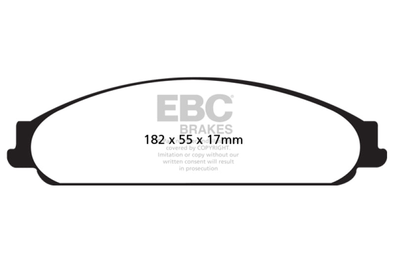 EBC 04-07 Ford Five Hundred 3.0 Greenstuff Front Brake Pads - Burkken Auto Parts