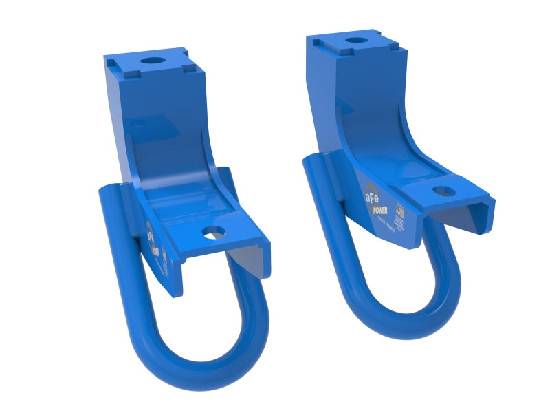 aFe Toyota Tundra 2022 V6-3.5L (tt) Front Tow Hook Blue - Burkken Auto Parts