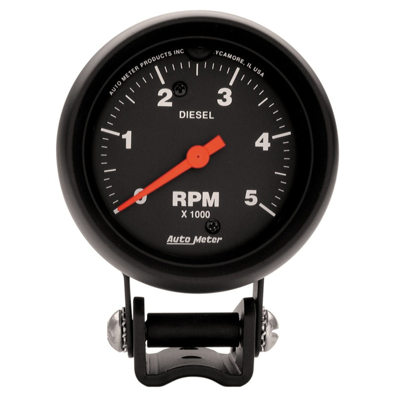 Autometer Z-Series 2-5/8in 5K RPM Diesel Pedestal Tachometer Gauge - Burkken Auto Parts
