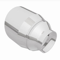 MagnaFlow Tip Stainless Double Wall Round Single Outlet Polished 4.5in DIA 2.5in Inlet 5.75in Length - Burkken Auto Parts