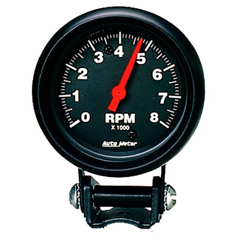 Autometer Black 2-5/8 inch 8000 rpm Tachometer Mini Tach Gauge - Burkken Auto Parts