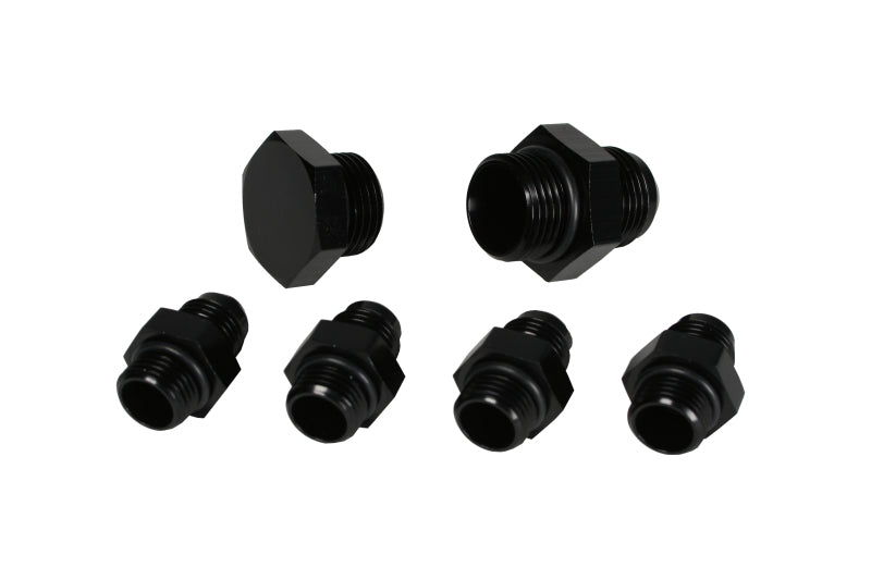 Aeromotive A4 Regulator Fitting Kit (for two (2) carbs) (4) AN-06/(1) AN-10/(1) AN-10 Plug) - Burkken Auto Parts