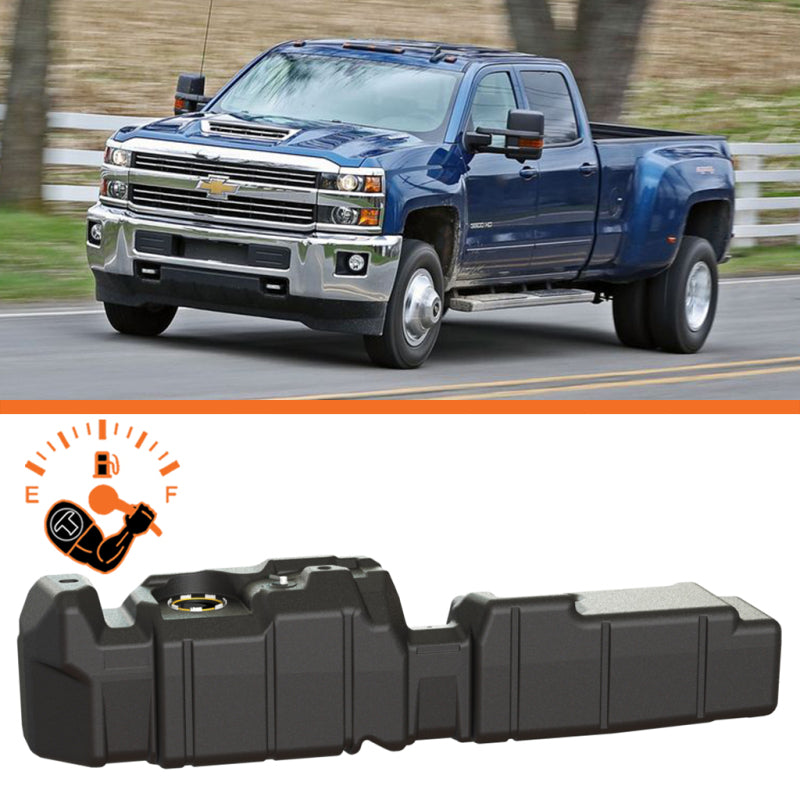 Titan Fuel Tanks 17-19 GM 2500/3500 Duramax Crew Cab Long Bed 66 Gallon XXL Mid-Ship Fuel Tank - Burkken Auto Parts