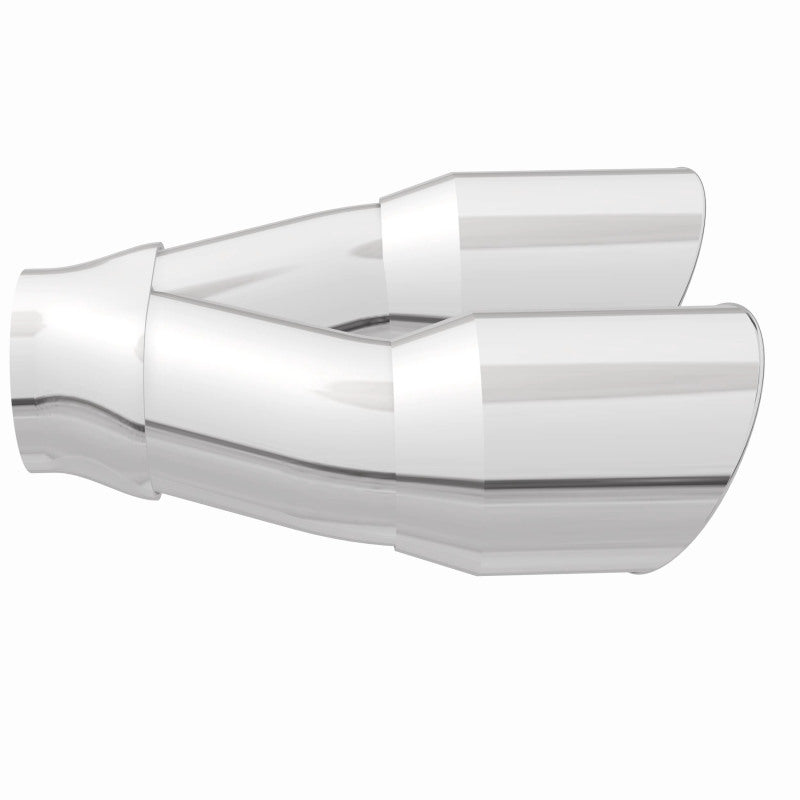 MagnaFlow Double Wall 3in Dual Round Polished Tip 2.25in Inlet - Burkken Auto Parts
