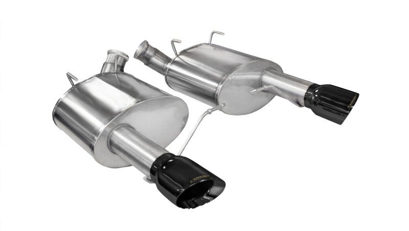 Corsa 2011-2014 Ford Mustang GT/Boss 302 5.0L V8 Black Sport Axle-Back Exhaust - Burkken Auto Parts