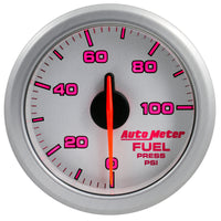 Autometer Airdrive 2-1/6in Fuel Pressure Gauge 0-100 PSI - Silver - Burkken Auto Parts