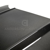 Anderson Composites 2015-2017 Ford Mustang Double Sided Carbon Fiber Type-OE Style Hood - Burkken Auto Parts