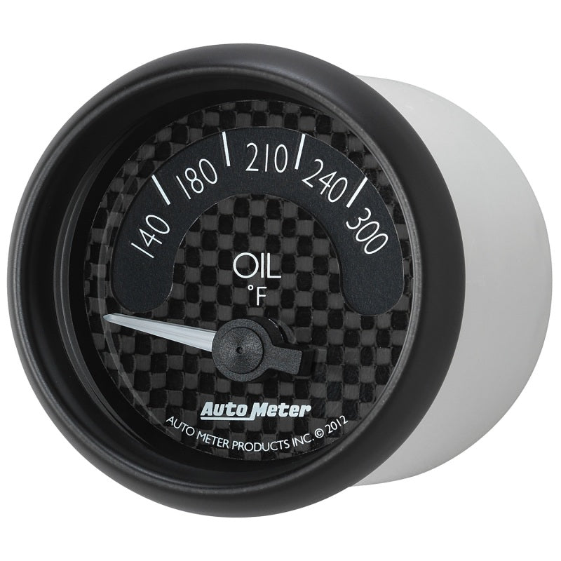 Autometer GT Series 52mm Short Sweep Electronic 140-300 Deg F Oil Temperature - Burkken Auto Parts