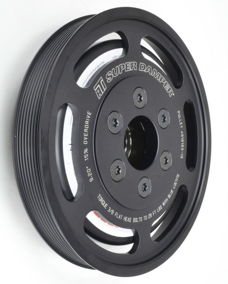 ATI Damper - 7.48in - Alum LW - 6 Grv - 2014+ Corvette LT1/LT4 - Dry Sump - 6 Bolt (Excl SC Pulley) - Burkken Auto Parts
