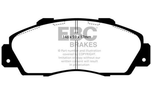 EBC 97 Acura CL 3.0 Greenstuff Front Brake Pads - Burkken Auto Parts