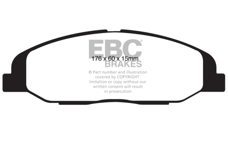 EBC 08-13 Cadillac CTS 3.0 Greenstuff Front Brake Pads - Burkken Auto Parts