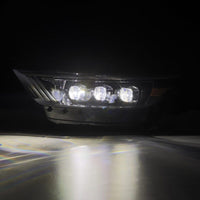 AlphaRex 15-17 Ford Mustang NOVA LED Proj HL Alpha-Black w/Activ Light/Seq. Signal + Switchback DRL - Burkken Auto Parts