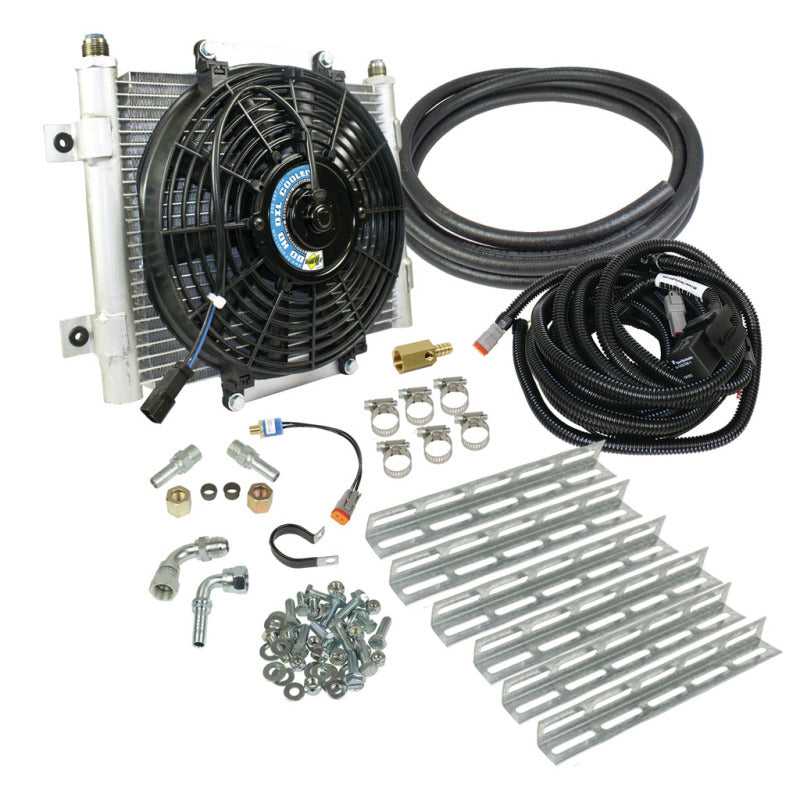BD Diesel Xtruded Trans Oil Cooler - 5/8 inch Cooler Lines - Burkken Auto Parts