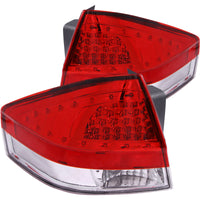 ANZO 2008-2011 Ford Focus LED Taillights Red/Clear - Burkken Auto Parts
