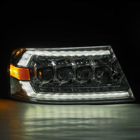 AlphaRex 04-08 Ford F150 / 06-08 Lincoln Mark LT NOVA LED Proj Headlights Chrome w/Activ Light/Seq - Burkken Auto Parts