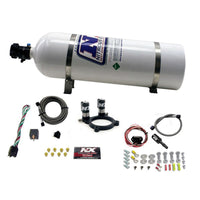 Nitrous Express Ford 3.5L/3.7L V6 Nitrous Plate Kit w/15lb Bottle - Burkken Auto Parts