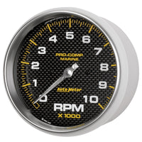 Autometer Marine Carbon Fiber 5in 10K RPM In-Dash Tachometer Gauge - Burkken Auto Parts