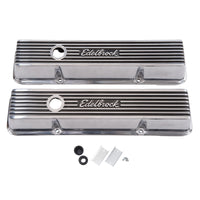 Edelbrock Valve Cover Elite II Series Chevrolet 1959-1986 262-400 CI V8 Tall Polished - Burkken Auto Parts