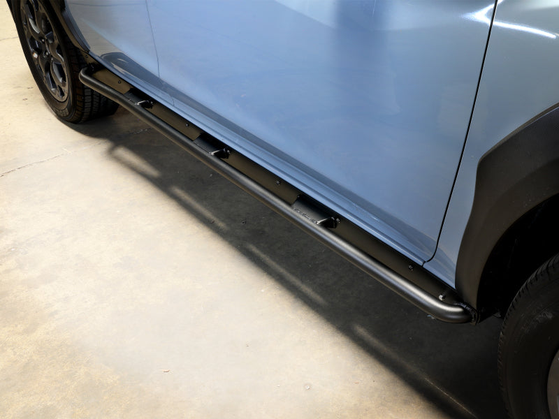 aFe POWER 18-23 Subaru Crosstrek Terra Guard Off-Road Sliders - Black - Burkken Auto Parts