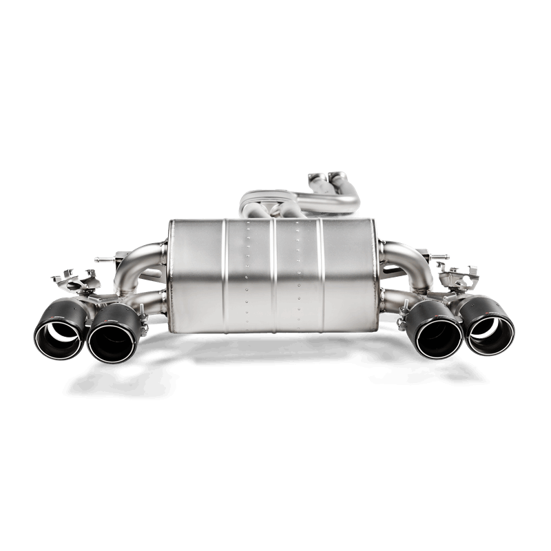 Akrapovic 2018+ BMW M2 Competition/M2 CS (F87N) Slip-On Line (Titanium) w/Carbon Fiber Tips - Burkken Auto Parts
