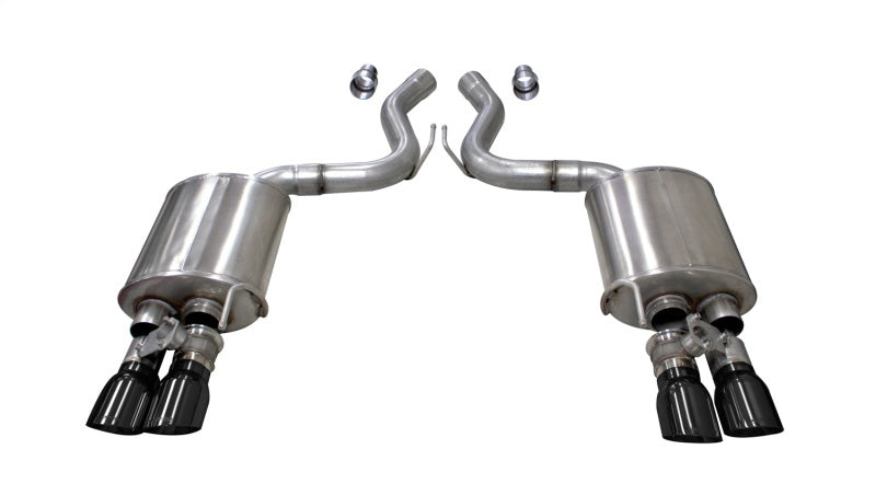 Corsa 2018-2023 Ford Mustang GT Fastback 5.0L 3in Sport Axle-Back Exhaust w/ 4in Black Tips - Burkken Auto Parts