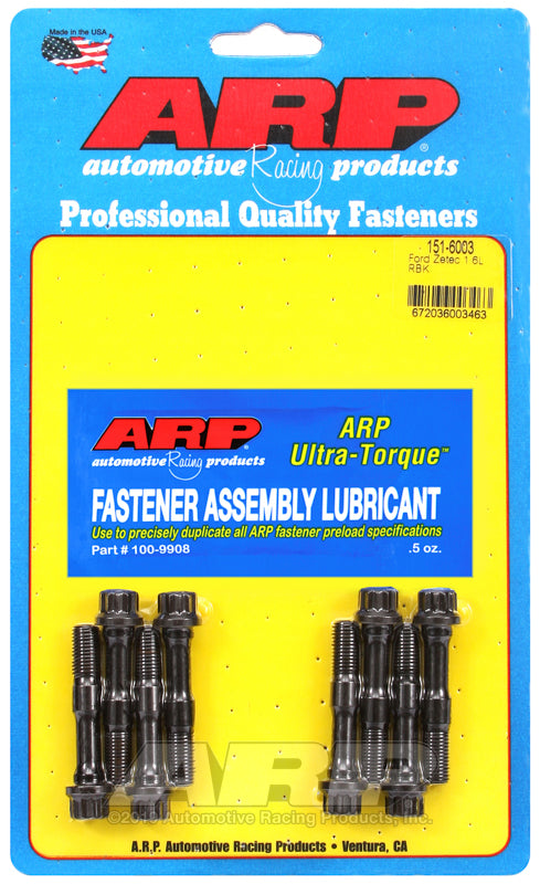 ARP Ford Zetec 1.6L M8 Rod Bolt Kit - Burkken Auto Parts
