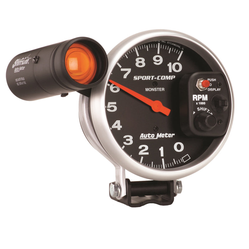 Autometer Sport-Comp 5 inch 10K RPM Shift Light Tach - Burkken Auto Parts