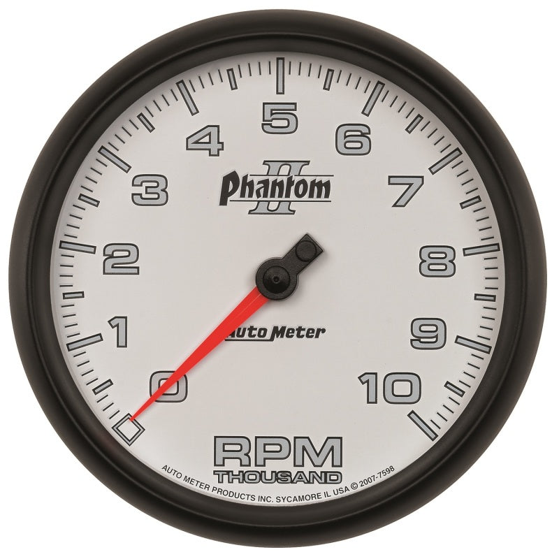 Autometer Phantom II 5in Electrical 10K RPM In-Dash Tachometer - Burkken Auto Parts