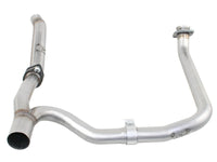 aFe Twisted Steel Delete Down-Pipe and Y-Pipe 2 to 2-1/2in Alum Steel Exhaust 12-16 Jeep Wrangler - Burkken Auto Parts