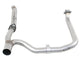 aFe Twisted Steel Delete Down-Pipe and Y-Pipe 2 to 2-1/2in Alum Steel Exhaust 12-16 Jeep Wrangler - Burkken Auto Parts