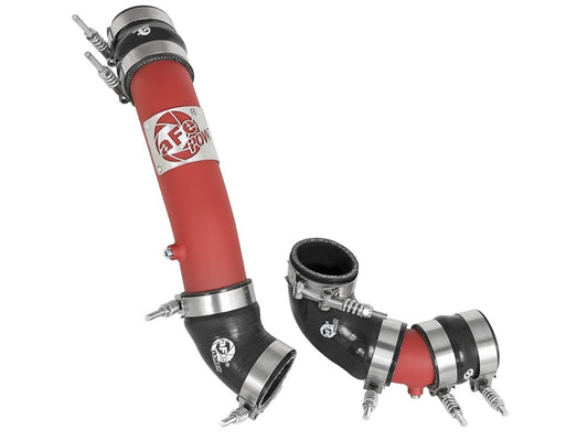 aFe Bladerunner Intercooler Tube Hot/Cold - Red 2017 Honda Civic Type R L4-2.0L (t) - Burkken Auto Parts