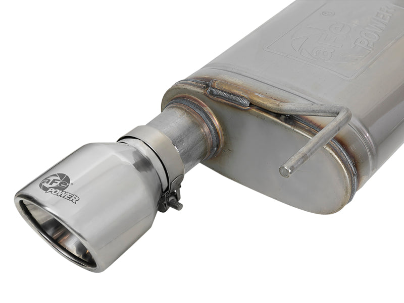 aFe MACH Force-Xp SS Axle Back Exhaust w/Polished Tips 15-17 Ford Mustang GT V8-5.0L - Burkken Auto Parts