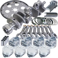 Eagle Chevy 350 1Pc 3.750in Crank 5.700in I-Beam Rods 4.040in Pistons 168 Tooth FP Balanced Assembly - Burkken Auto Parts