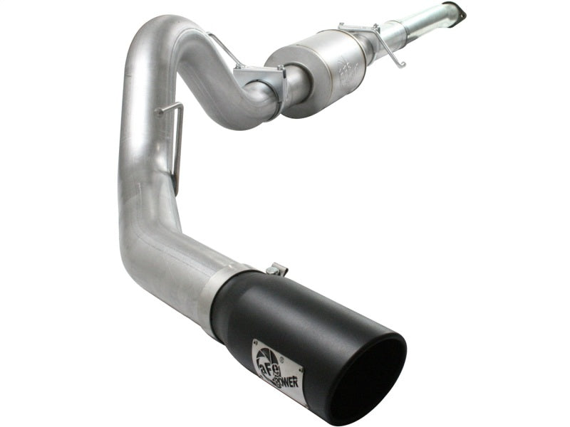 aFe Atlas Exhaust 4in Aluminized Cat-Back w/ 304 SS Black Tip 11-13 Ford F-150 EcoBoost V6 3.5L (tt) - Burkken Auto Parts