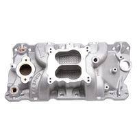 Edelbrock Manifold SBC 23-Degree Marine RPM 1987-1995 w/ Brass - Burkken Auto Parts