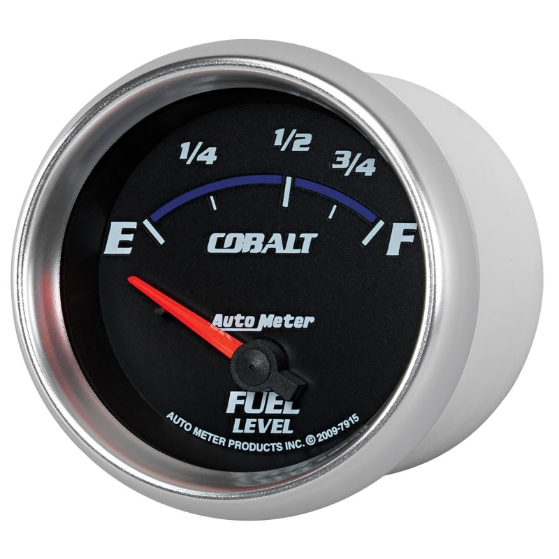 AutoMeter Gauge Fuel Level 2-5/8in. 73 Ohm(e) to 10 Ohm(f) Elec Cobalt - Burkken Auto Parts