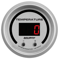 Autometer 52.4mm Silver Switchable 60-340 Degrees F/40-170 Degrees C Ultra-Lite Elite Digital Gauge - Burkken Auto Parts