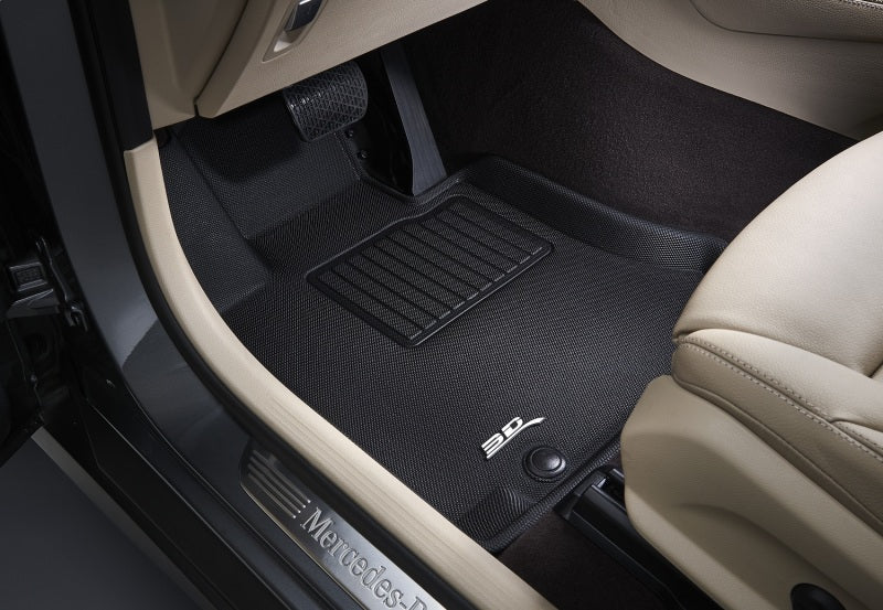 3D MAXpider 22-24 Audi Q4 E-TRON / 22-24 Audi Q4 E-TRON Sportba Kagu 1st Row Floormats - Black - Burkken Auto Parts