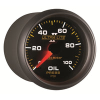 Autometer Ultra-Lite II 52mm 0-100 PSI Mechanical Oil Pressure Gauge - Burkken Auto Parts