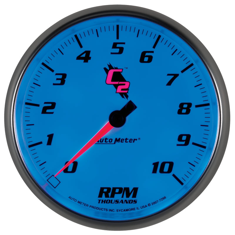 Autometer C2 5 inch 10000 RPM In-Dash Tachometer - Burkken Auto Parts