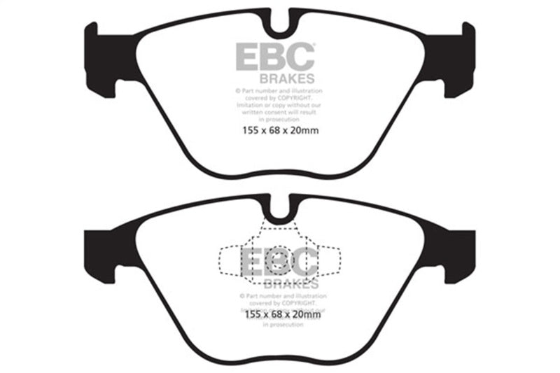 EBC 13+ BMW X1 2.0 Turbo (28i) Redstuff Front Brake Pads - Burkken Auto Parts