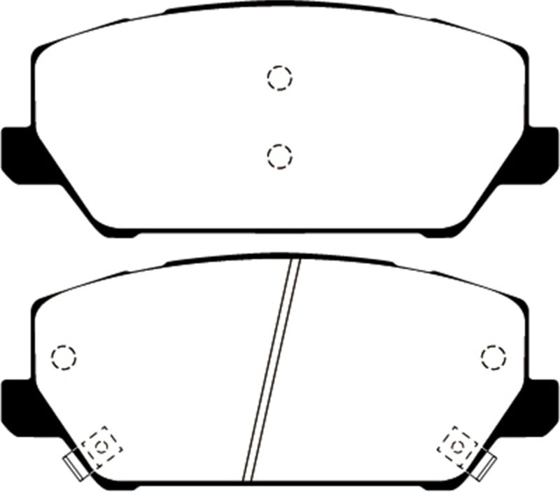 EBC 2019+ Hyundai Veloster (2nd Gen) 2.0L Turbo N Greenstuff Front Brake Pads - Burkken Auto Parts